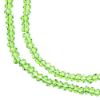 Picture of Crystal Lane 1.5x2.5mm Transparent Green Aurora Borealis Rondelle, 2 Strand 7" Strands