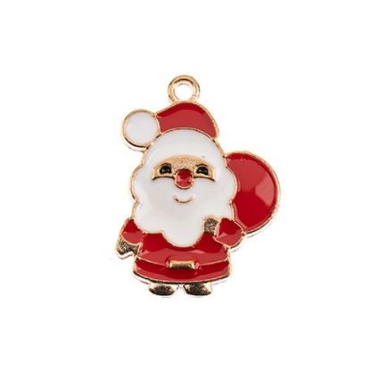 Picture of Sweet & Petite Holiday Charms, 23x17mm Santa, 8 pieces