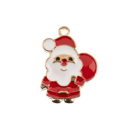Picture of Sweet & Petite Holiday Charms, 23x17mm Santa, 8 pieces