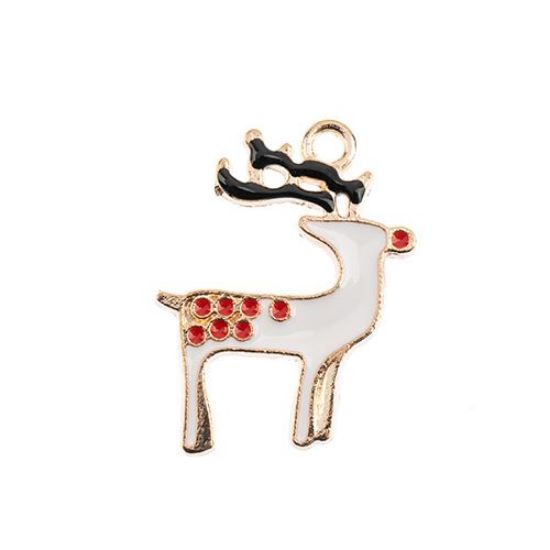 Picture of Sweet & Petite Holiday Charms, 23x18mm Reindeer, 8 pieces