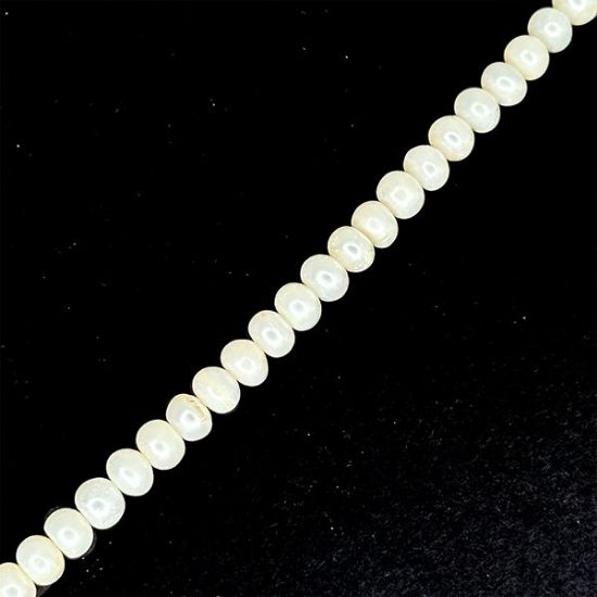 Picture of Freshwater Pearl Rondelle 4-6mm 16" Strand