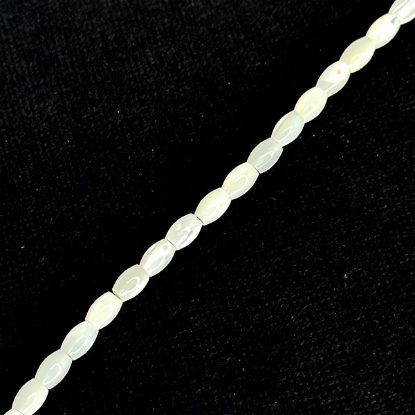Picture of Mother Of Pearl Rice Bead 4x6mm 16" Strand