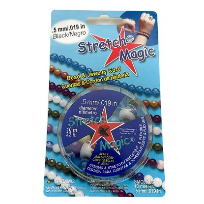 Picture of Stretch Magic Black Elastic .5mm x 10 Meter