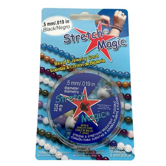 Picture of Stretch Magic Black Elastic .5mm x 10 Meter