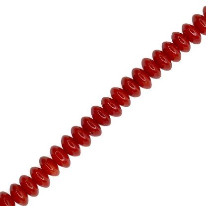 Picture of Bamboo Coral Rondelle Bead 4mm, 16" Bead Strand