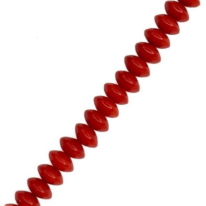 Picture of Bamboo Coral Rondelle Beads 5mm, 16" Bead Strand