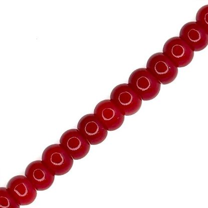 Picture of Bamboo Coral Rondelle Beads 6mm, 16" Bead Strand