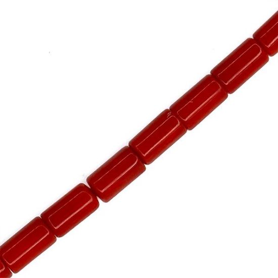 Picture of Bamboo Coral Tube Beads 4mm 16" Strand