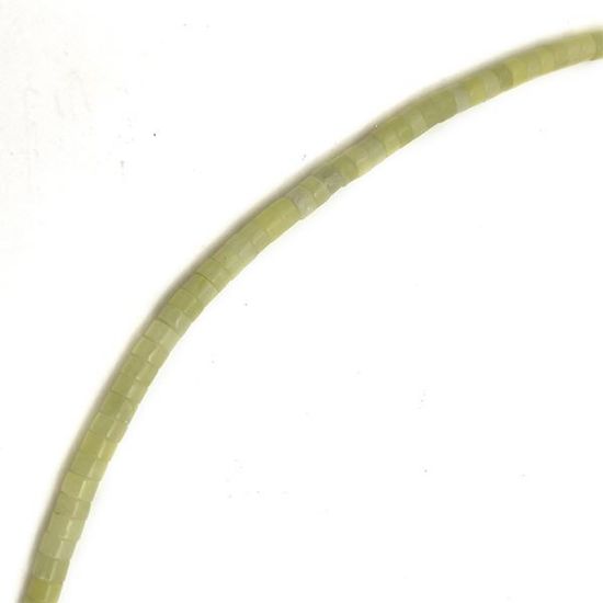 Picture of New Jade Heishi Beads, 4mm, 15" Strand