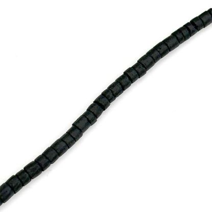 Picture of Black Coconut Dyed Heishi Bead 2-3mm 24" Strand