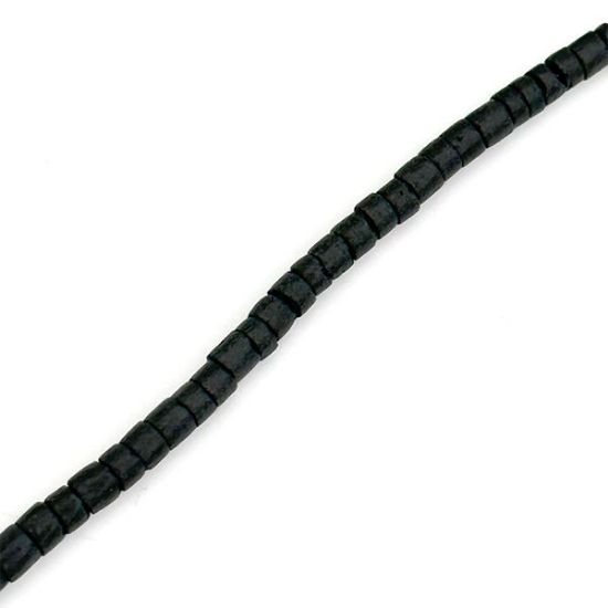 Picture of Black Coconut Dyed Heishi Bead 2-3mm 24" Strand