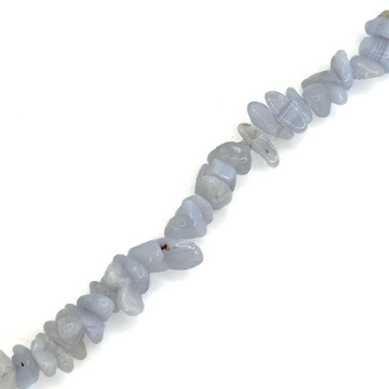 Picture of Blue Lace Chip Bead 34" Strand