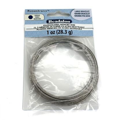 Picture of Beadalon Remembrance Large Bracelet Memory Wire .025 Inch 1 oz