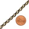 Picture of Brass Plated Rolo Chain 5.9mm, Sold per 4 Foot Spool