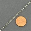 Picture of Sterling Silver Oval Rolo Bulk Chain 3mm, Sold by the Foot