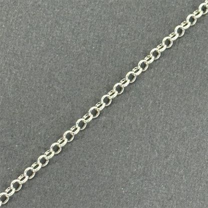 Picture of Sterling Silver Rolo Bulk Chain 3.1mm, Sold by the Foot