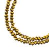 Picture of Crystal Lane 1.5x2.5mm Opaque Gold Iris Rondelle, 2 Strand 7" Strands