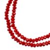Picture of Crystal Lane 1.5x2.5mm Opaque Red Rondelle, 2 Strand 7" Strands