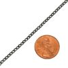 Picture of Gun Metal Plated Curb Bulk Chain 1.7mm, Sold per 100 Foot Spool