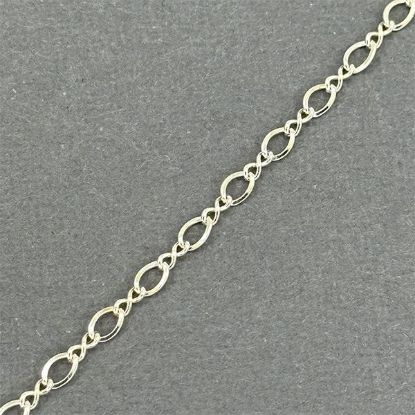 Picture of Sterling Silver Figure 8 Bulk Chain 2.9mm, Sold by the Foot