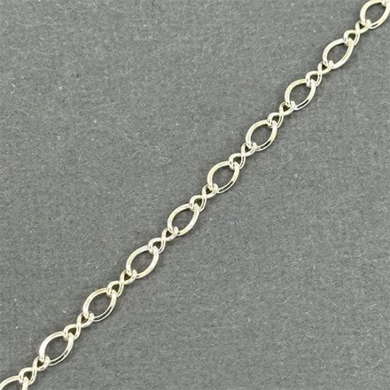 Picture of Sterling Silver Figure 8 Bulk Chain 2.9mm, Sold by the Foot