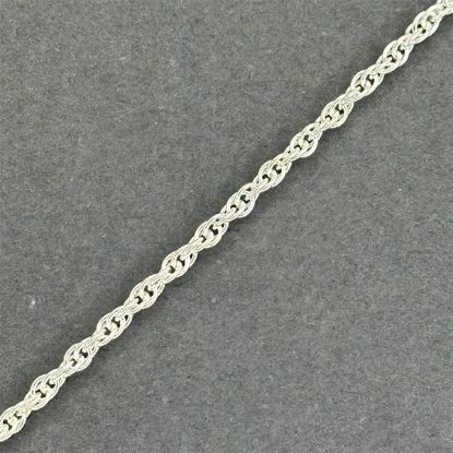 Picture of Sterling Silver Large Rope 18 Bulk Chain 2.1mm, Sold by the Foot