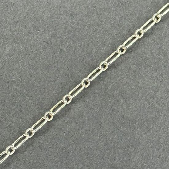 Picture of Sterling Silver Long And Short 11 Bulk Chain 3.2mm, Sold by the Foot