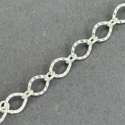Picture of Sterling Silver Long And Short Bulk Chain 7mm, Sold by the Foot