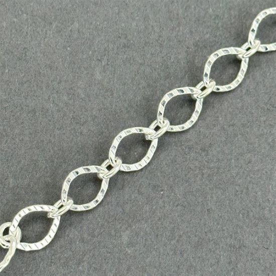 Picture of Sterling Silver Long And Short Bulk Chain 7mm, Sold by the Foot