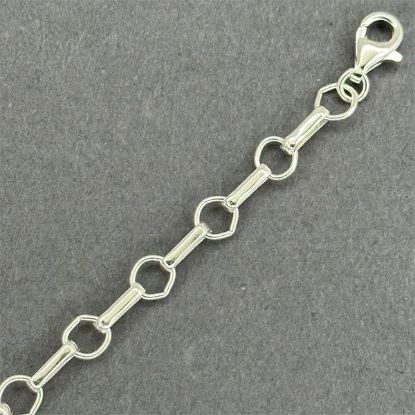 Picture of Sterling Silver Long And Short Chain 4.8mm, 4" Extension