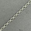 Picture of Sterling Silver Long And Short Diamond/Rectangle Bulk Chain 3.65mm, Sold by the Foot