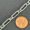 Picture of Sterling Silver Pattern Long & Short Bulk Chain 6mm, Sold by the Foot