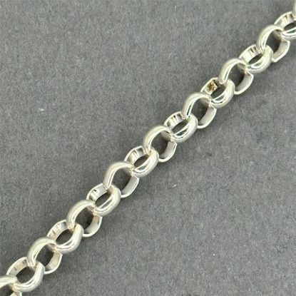 Picture of Silver Plated Rolo Chain 5.9mm, 4 Foot Spool