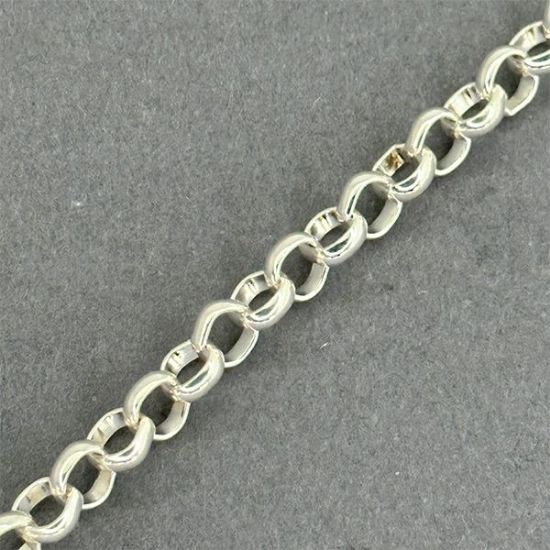 Picture of Silver Plated Rolo Chain 5.9mm, 4 Foot Spool