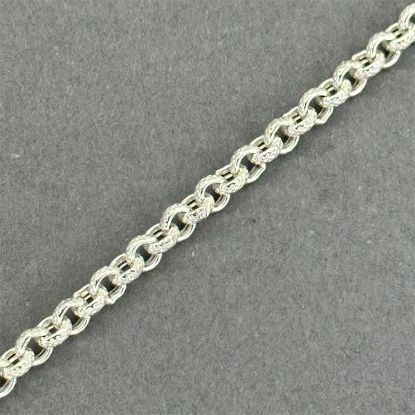 Picture of Sterling Silver Hollow  Rolo Bulk Chain, 4.2mm, Sold by the Foot