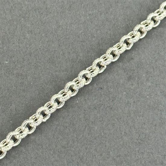 Picture of Sterling Silver Hollow  Rolo Bulk Chain, 4.2mm, Sold by the Foot