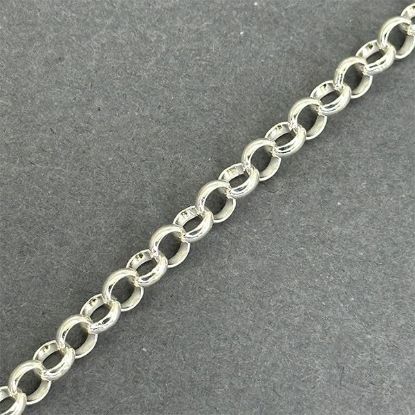 Picture of Sterling Silver Rolo Bulk Chain 5mm, Sold by the Foot
