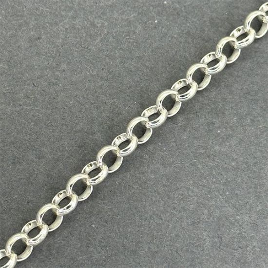 Picture of Sterling Silver Rolo Bulk Chain 5mm, Sold by the Foot