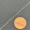 Picture of Sterling Silver Rolo Bulk Chain, 1.8mm, Sold by the foot, made in Italy.