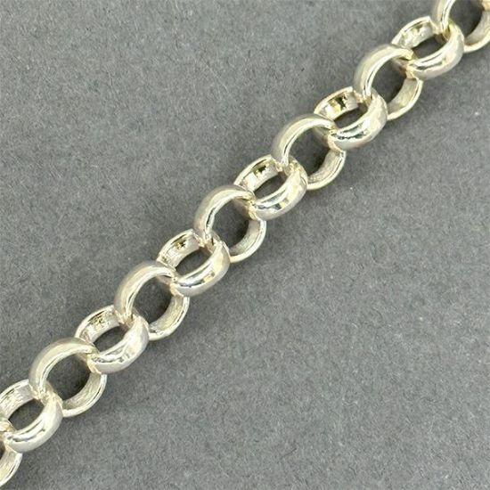 Picture of Sterling Silver Rolo Bulk Chain, 7.7mm, Sold by the Foot