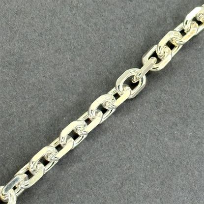 Picture of Sterling Silver Cable Diamond Cut Bulk Chain 6.2mm, Sold by the Foot