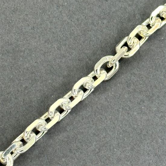 Picture of Sterling Silver Cable Diamond Cut Bulk Chain 6.2mm, Sold by the Foot