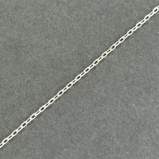 Picture of Sterling Silver Diamond Cut Cable Bulk Chain 1.6mm, Sold by the Foot