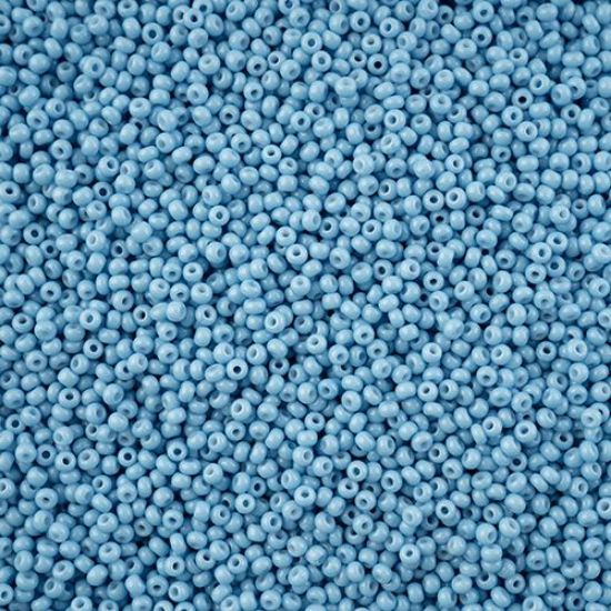 Picture of Preciosa Czech Seed Bead, 11/0 Blue Chalk Dyed Solgel