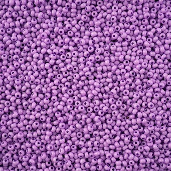 Picture of Preciosa Czech Seed Bead, 11/0 Grape Chalk Dyed Solgel