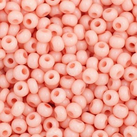 Picture of Preciosa Czech Seed Bead, 11/0 Light Orange Chalk Dyed Solgel