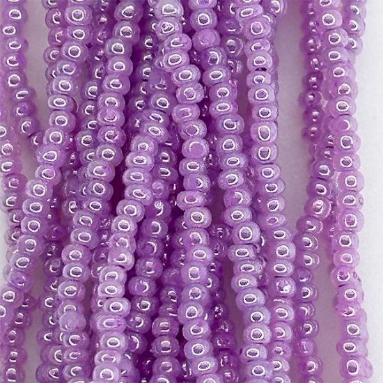 Picture of Size 13 Cut Czech Seed Bead, Opaque Ceylon Amethyst, Sold by the Hank