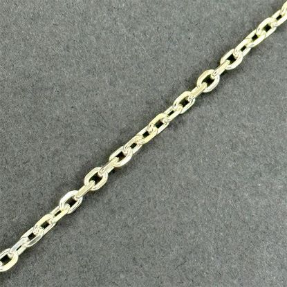 Picture of Sterling Silver Diamond Cut Cable Bulk Chain 3.2mm, Sold by the Foot