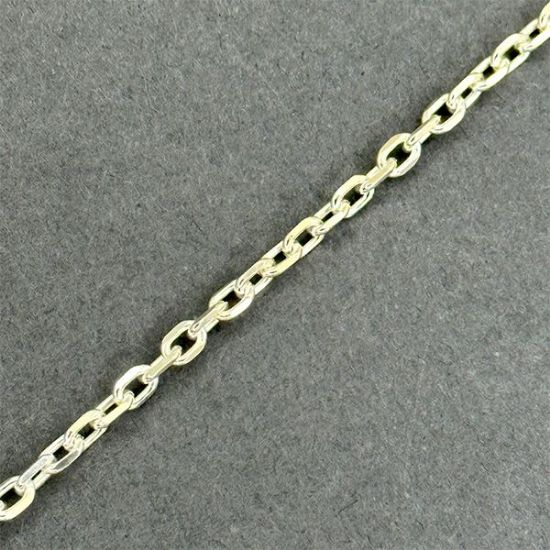 Picture of Sterling Silver Diamond Cut Cable Bulk Chain 3.2mm, Sold by the Foot