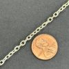 Picture of Sterling Silver Diamond Cut Cable Bulk Chain 3.2mm, Sold by the Foot